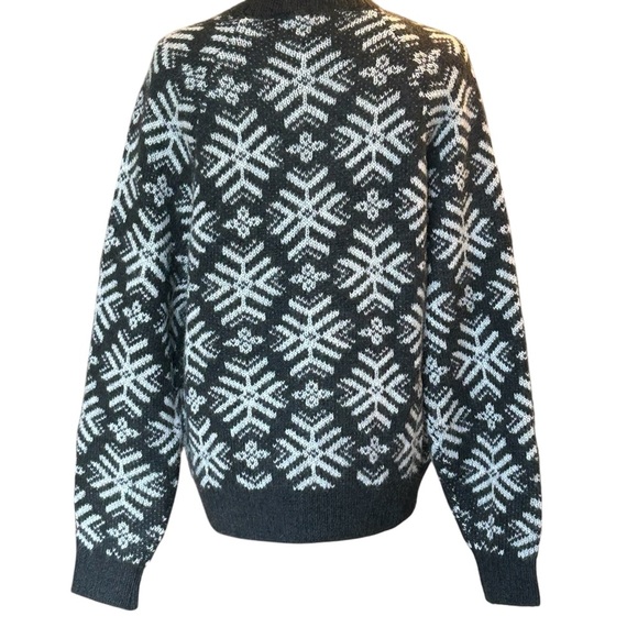 Old Navy Wool Blend Sweater Ski Winter Trendy Medium Tall - Picture 2 of 5